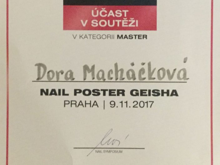 certifikát, nail poster, poster, nehthový plakát, diplom,